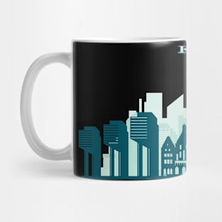 Cologne Skyline With Cathedral And Crane Houses German City Mug